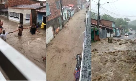 #Bahia: Fortes chuvas deixam duas cidades baianas debaixo d’água